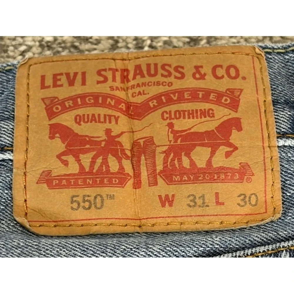 Levis 550 Jeans Mens 31x30* Blue Medium Wash Denim Relaxed‎